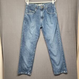 Gander Mtn Mens Jeans 31x29 Blue Straight Leg 100% Cotton Workwear Tagged 33x30